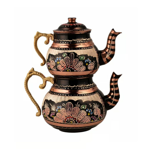 Small teapot with traditional Erzincan pattern