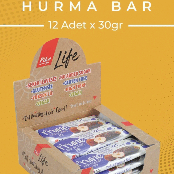 Organic Vegan Plum & Date Bars - Healthy Snack Pack, 12 Pieces, Natural Energy Boost, Gluten-Free No added sugar