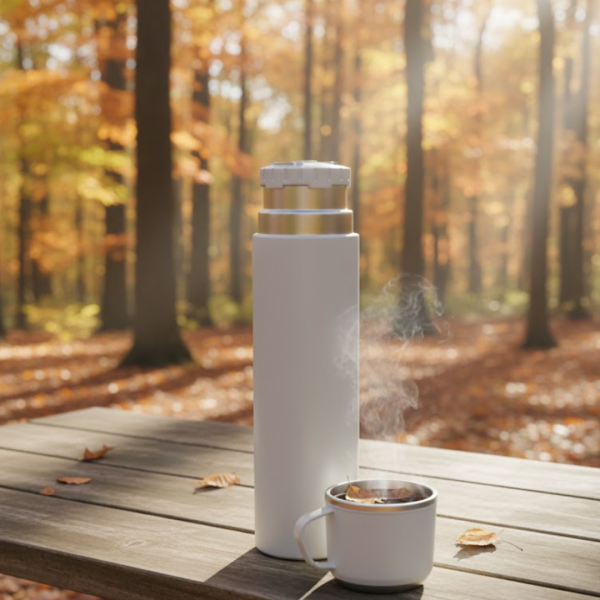 Trailmate Series Stainless Steel Thermos with Cup – Insulated Travel Flask – Hot & Cold Bottle – Outdoor Coffee  Tea Mug 500 ml