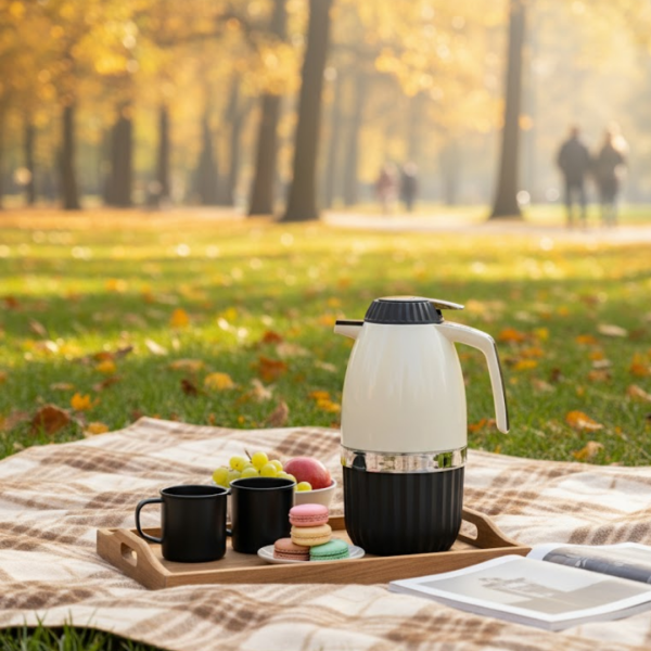 2 Liter Double Glass Layer Thermos | Insulated Hot & Cold Beverage Flask | Travel, Office  Home Use