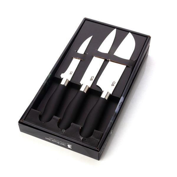 Handmade 3 Piece Chef Knife Set | Japanese Style Stainless Steel Kitchen Knives | Professional Chef Gift