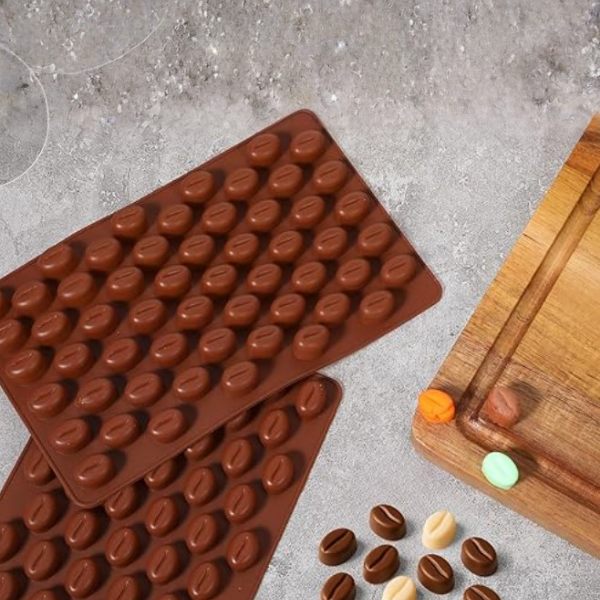 Coffee Bean Silicone Mold, Chocolate Bean Mold, Candy Making Mold