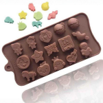 Silicone Shapes Mold, Mixed Shape Silicone Mold, Candy Chocolate Mold, Baking Mold for Candy & Fondant