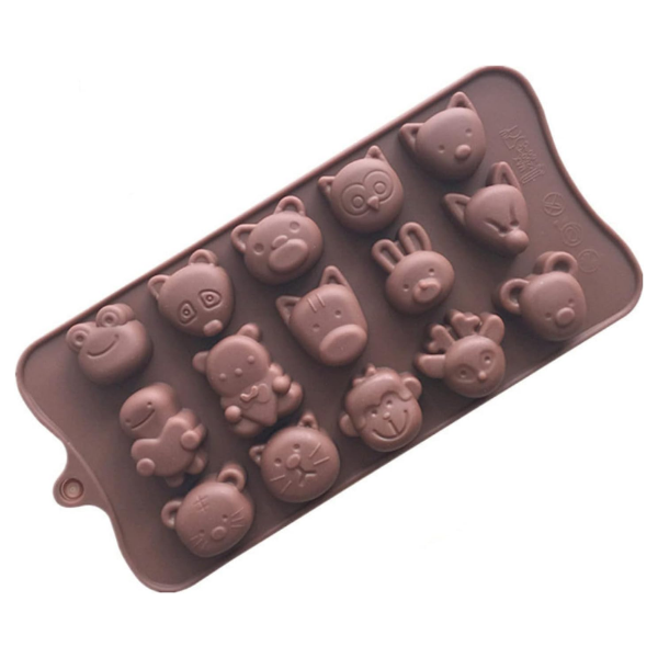 Silikon Hayvan Figürlü Kalıp | Buzluk & Çikolata Kalıbı | Esnek Silikon Mutfak Kalıbı 1 adet