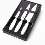 Handmade 3 Piece Chef Knife Set | Japanese Style Stainless Steel Kitchen Knives | Professional Chef Gift