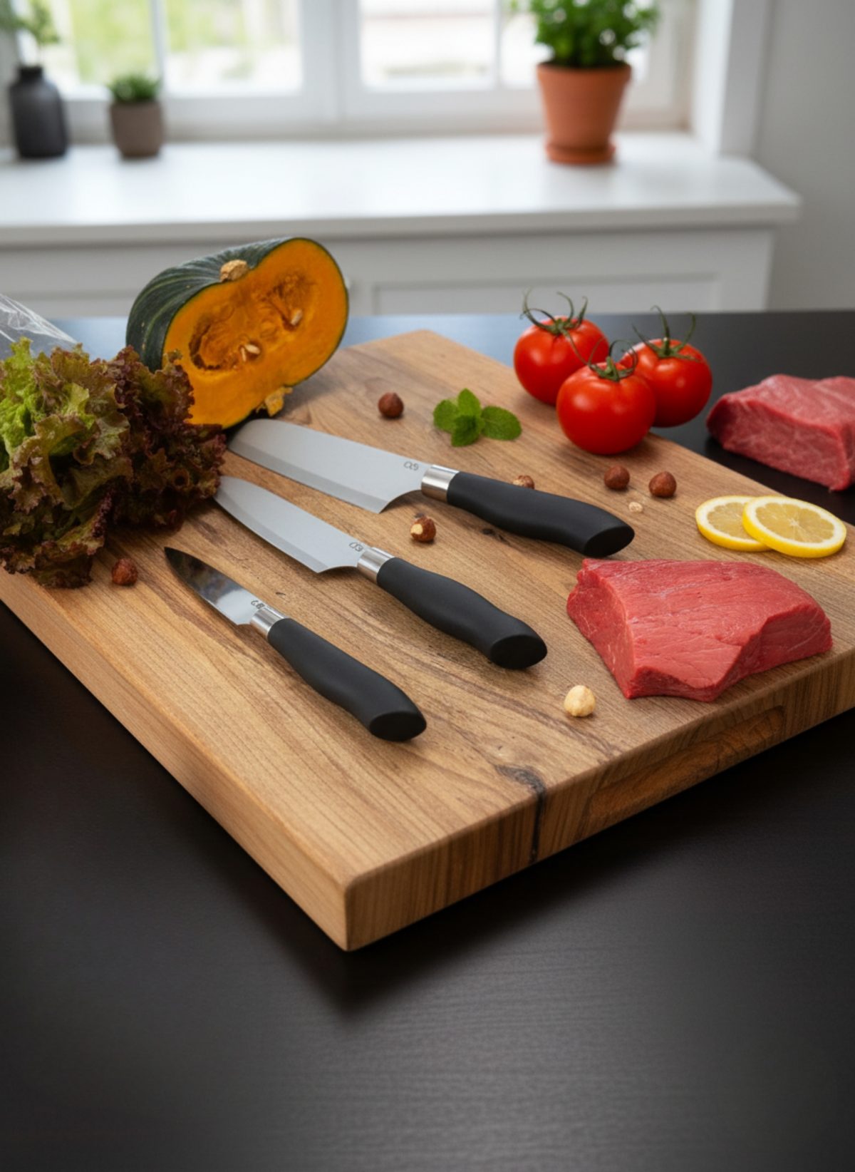 Handmade 3 Piece Chef Knife Set | Japanese Style Stainless Steel Kitchen Knives | Professional Chef Gift - Image 5