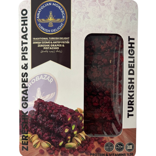 Zereşk Antep Fıstıklı Lokum 125 gr – Türk Lokumu Hediyelik Tatlı