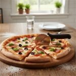 Pizza Cutter Circular Saw Blade Design, Stainless Steel Fun Kitchen Tool Gift