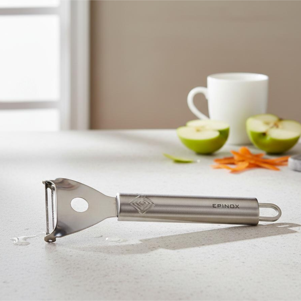 Stainless Steel U-Type Vegetable Peeler – Ergonomic 19cm Fruit & Veggie Peeler, Kitchen Prep Tool