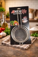 3-Piece Stainless Steel Strainer Set, Kitchen Sieve for Tea, Flour & Food - Image 4