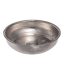 Turkish Bath Bowl Zamak Metal, Traditional Bathroom Accessory (Silver)
