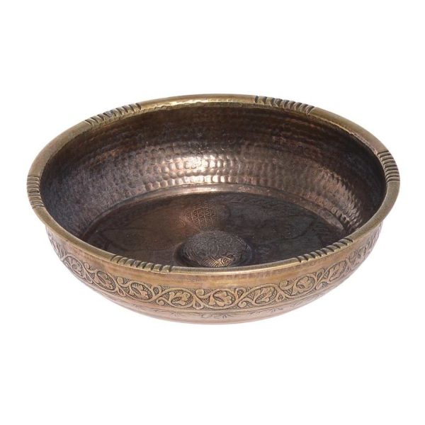Turkish Bath Bowl, Zamak Metal, Traditional Bathroom Accessory