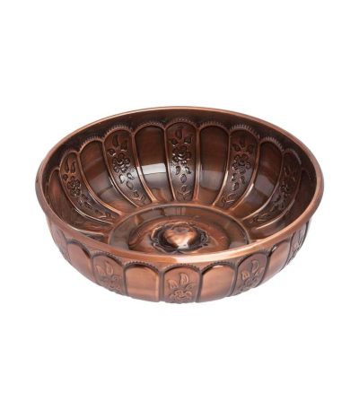Ottoman-Motif Nostalgic Series Metal Bath Basin (Antique Copper)