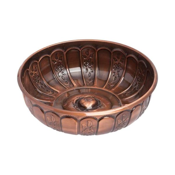 Ottoman-Motif Nostalgic Series Metal Bath Basin (Antique Copper)