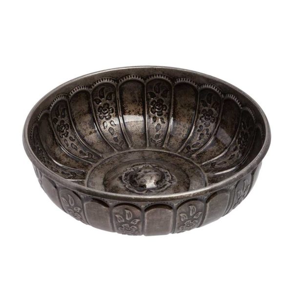 Ottoman-Motif Nostalgic Series Metal Bath Basin (Tinned)