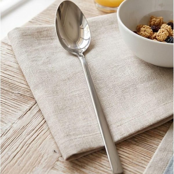 6-Piece 304 Stainless Steel Dinner Spoon Set, Heavy Duty 4mm Thick Flatware for Everyday Dining