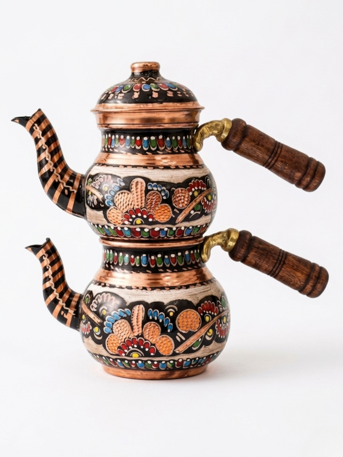 900 Erzincan Handcrafted Copper Teapot for 2, Decorative & Daily Use Turkish Tea Kettle - Image 1