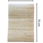 Bamboo Bath Mat Non-Slip Water Resistant Wooden Shower Rug 45x70