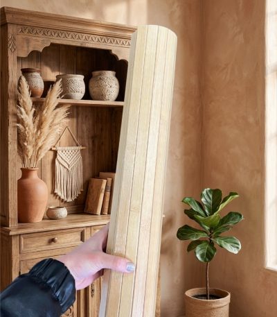Bambu Banyo Matı Kaymaz Ahşap Paspas, Suya Dayanıklı Duş Paspası, 45x70 cm