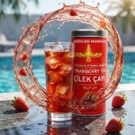 Real Strawberry Chunk Tea, Natural Fruit Tea Blend, Hot & Cold Fresh Strawberry Infusion, 300gr