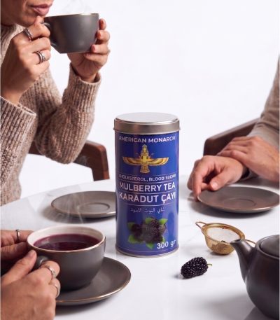 Organic Mulberry Tea 300gr, Natural Drink with Real Mulberry Pieces, Hot & Iced Friendly