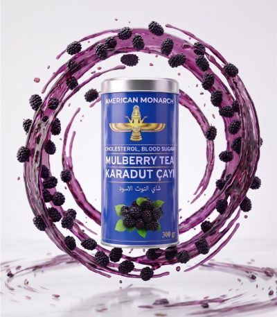 Organic Mulberry Tea 300gr, Natural Drink with Real Mulberry Pieces, Hot & Iced Friendly