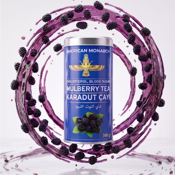 Organic Mulberry Tea 300gr, Natural Drink with Real Mulberry Pieces, Hot & Iced Friendly