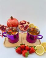 Mor 2’li Borosilikat Fincan Seti Kare Bambu Altlıklı, Isıya Dayanıklı Kahve ve Çay Fincanı - Görsel 6