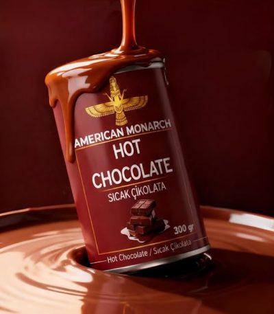 American Monarch Premium Sıcak Çikolata, Yoğun Lezzetli Gurme Hot Chocolate, Pudralı, Metal Kutu, 300 gr