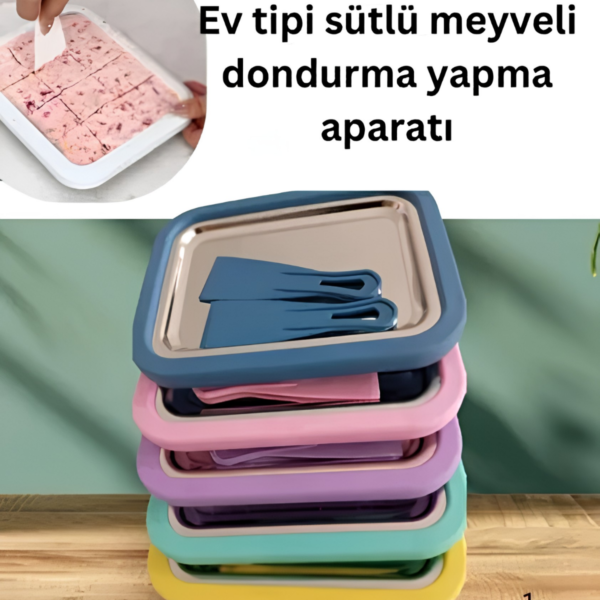 Dondurma Rulo Tavası Spatula Seti