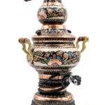 100% Pure Copper Electric Samovar – Handcrafted 4-Liter Turkish Tea Maker & Teapot Set