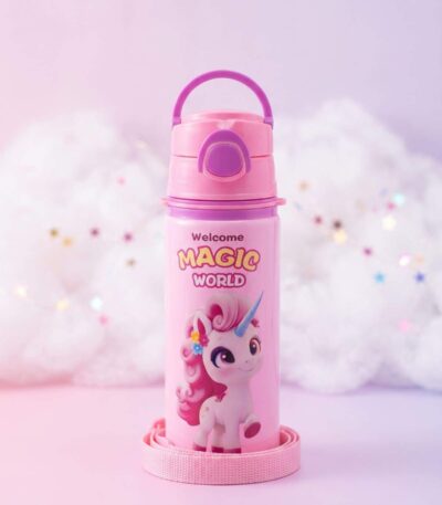 Unicorn Design Stainless Steel Kids Water Bottle