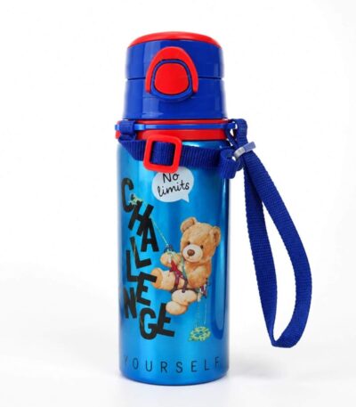 Challenge Teddy Bear Design Stainless Steel Childrens Water