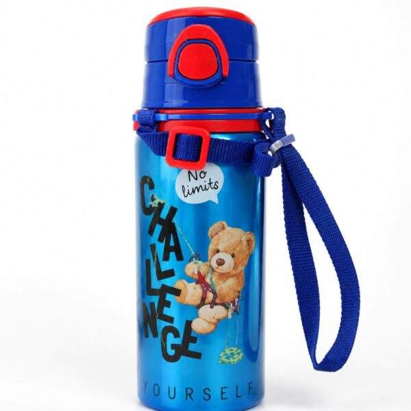 Challenge Teddy Bear Design Stainless Steel Childrens Water