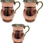 Handmade Hammered Copper Mug – Turkish Ottoman Style Double-Wall Copper Cup