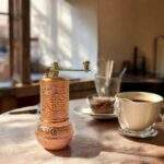 Handmade Brass Spice Grinder – Salt & Pepper Mill Set, Traditional Spice Grinder