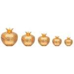 Pomegranate-Shaped Turkish Delight Bowl Set – Decorative Lokum Bowl for Tea & Coffee Serving