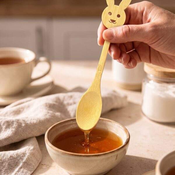 Wooden Bunny Spoon Set - 1