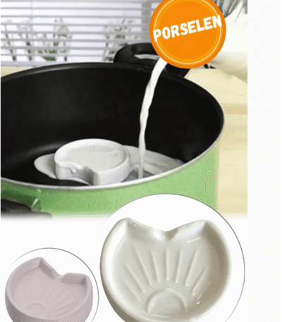 1 Adet Süt Taşırmaz Milk Saver Doğal Seramik Porselen Süt Taşma Koruyucu Kaynama Uyarıcı Süt Taşı