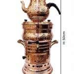 Bakır Semaver 5 Litre Ölçüler 50x30 cm - Copper Samovar 5L